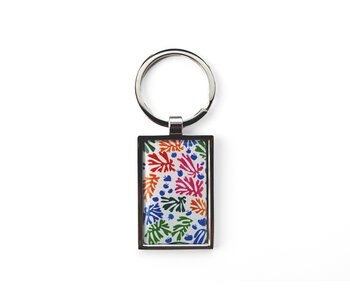 Porte-clés métal couleur argent, Matisse, La Perruche et la Sirène
