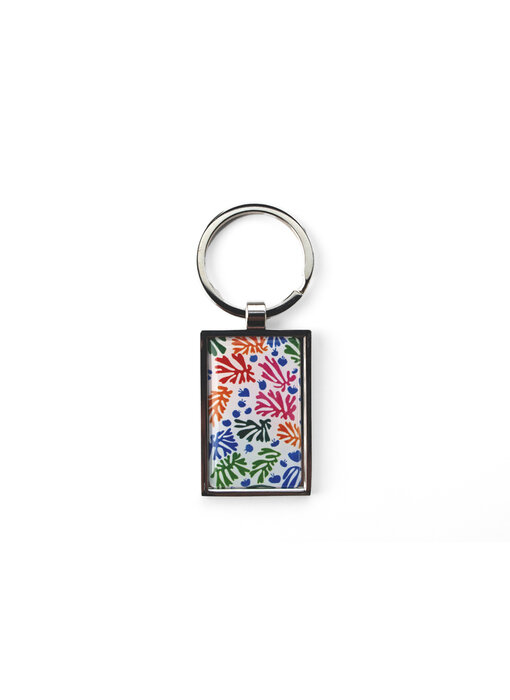 Porte-clés métal couleur argent, Matisse, La Perruche et la Sirène