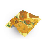 Paño de gafas, 15 x 15 cm, girasoles, Van Gogh Paño de gafas, 15 x 15 cm, girasoles, Van Gogh