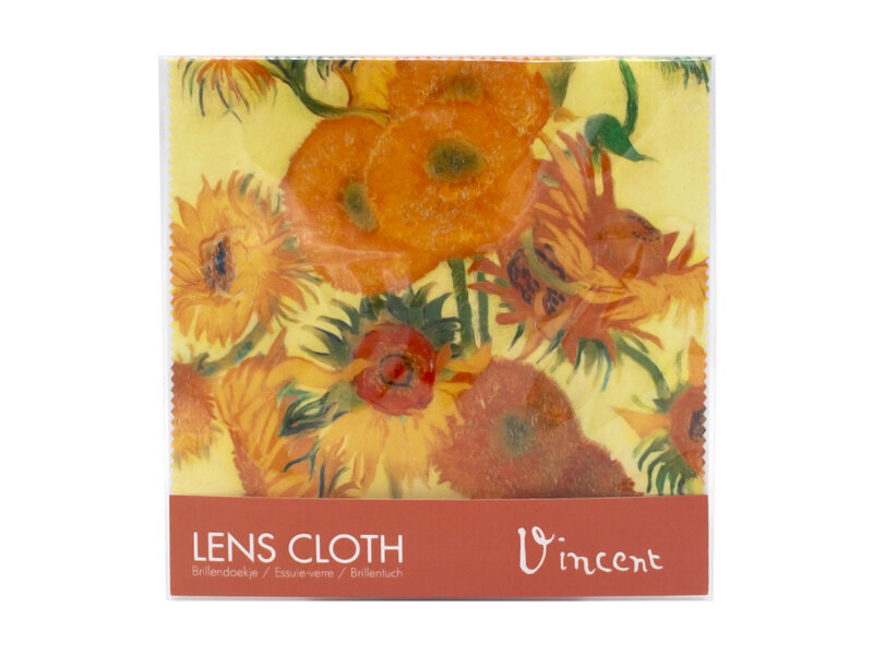 Essui-verres, 15 x 15 cm, Tournesols, Van Gogh