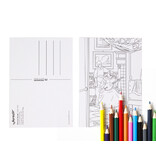 Colour-in Postcards, The girls of Vermeer