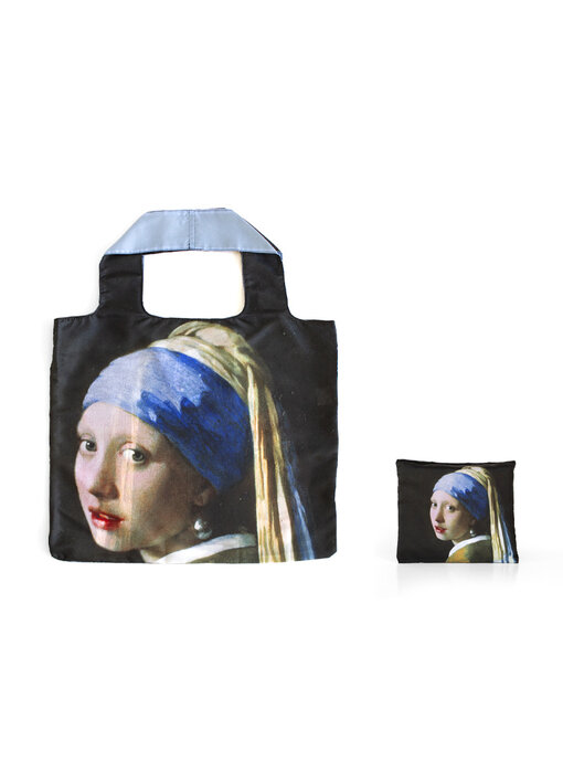 Faltbarer Shopper LF, Mädchen mit Perlenohrring, Vermeer