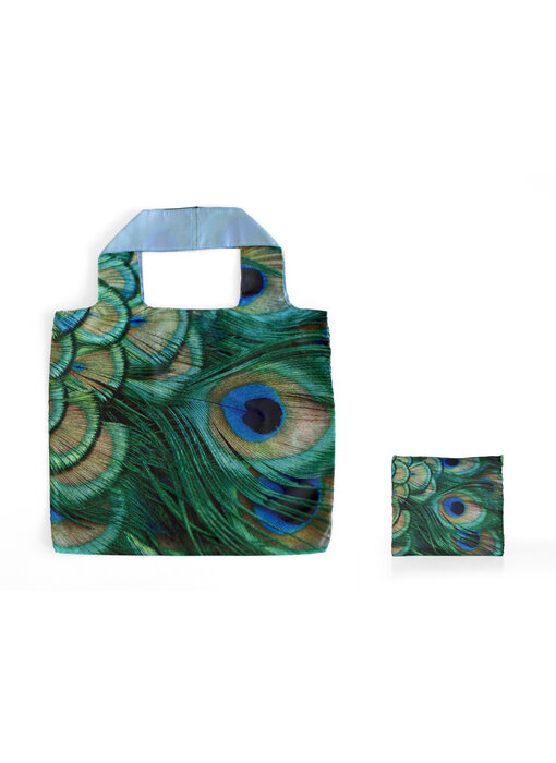 Shopper foldable LF, Peacock feathers