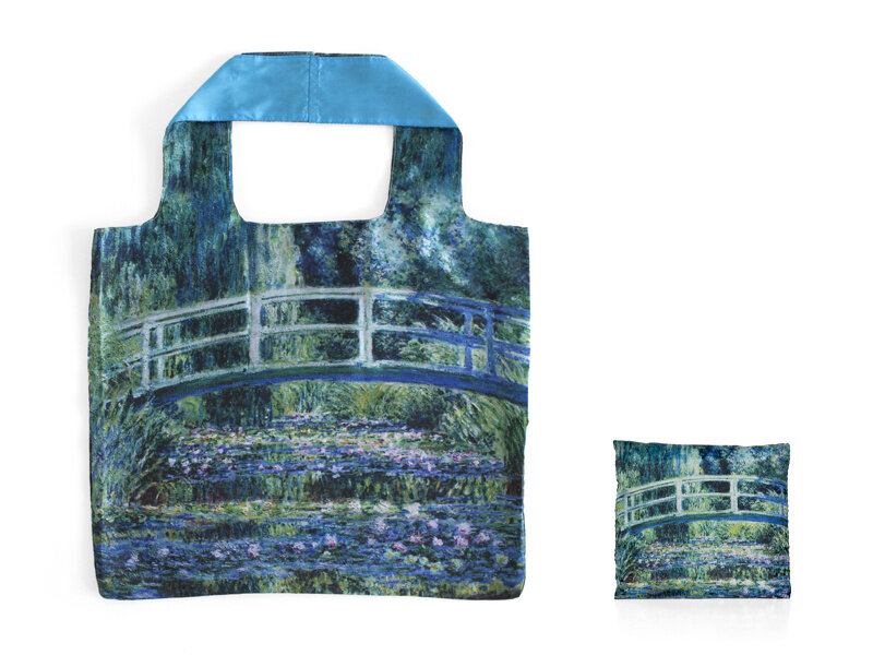 Sac pliable, Oiseaux LF, Claude Monet,Pont japonais