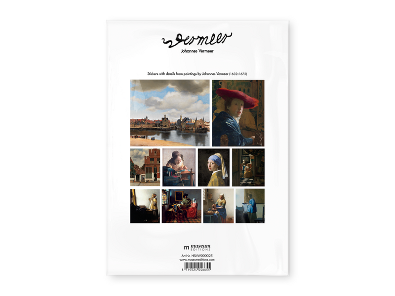 Hoja de adhesivos, Johannes Vermeer