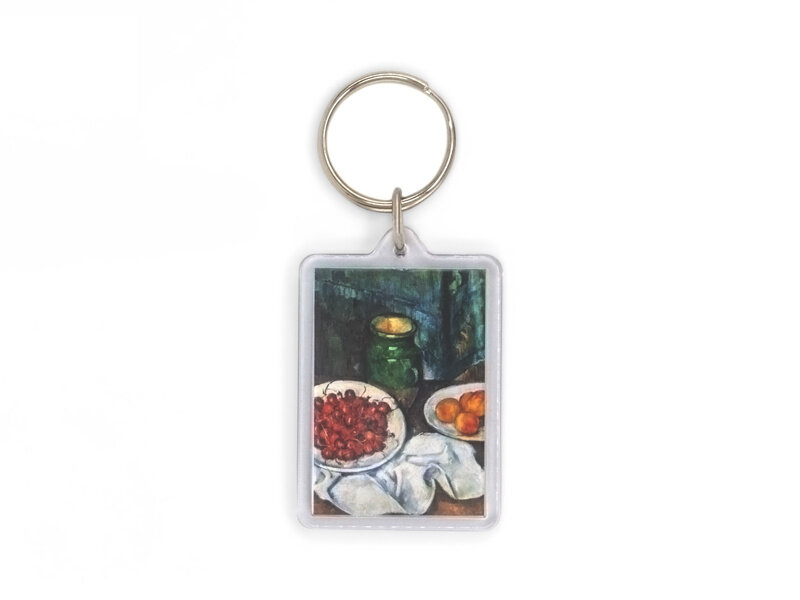 Keyring, Paul Cézanne , Still life with a plate of cherries