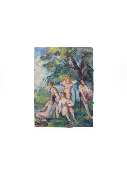 Paper file folder with elastic closure, Paul Cézanne, The Bathers