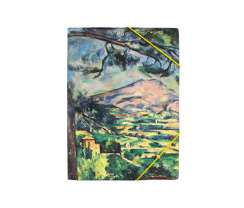 Paper file folder with elastic closure, Paul Cézanne, The Sainte-Victoire mountain