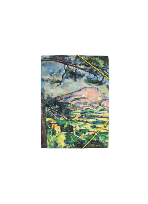 Paper file folder with elastic closure, Paul Cézanne, The Sainte-Victoire mountain