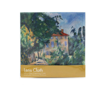 Chiffon de nettoyage, 15x18 cm, Paul Cézanne, Maison au toit rouge
