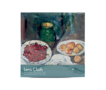 Chiffon de nettoyage, 15x18 cm, Paul Cézanne, Nature morte au plat de cerises