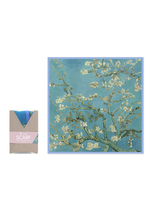 Écharpe, 68x68 cm, fleur d'amandier, Vincent van Gogh