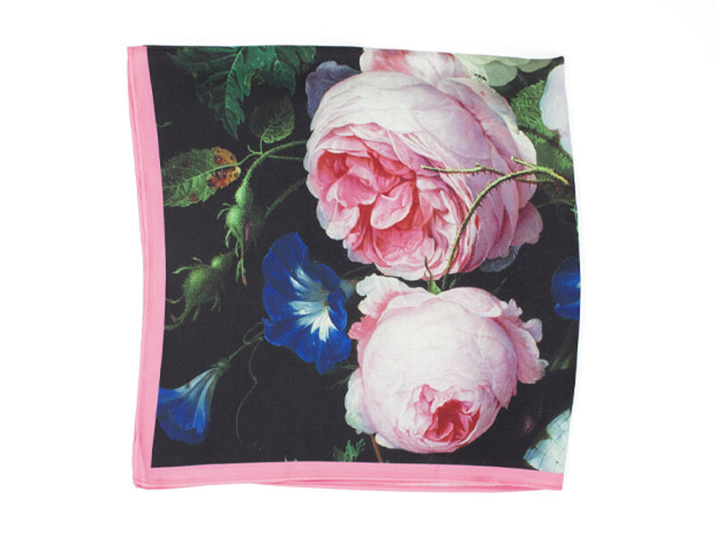 Schal, 68x68 cm, De Heem, Blumenstillleben