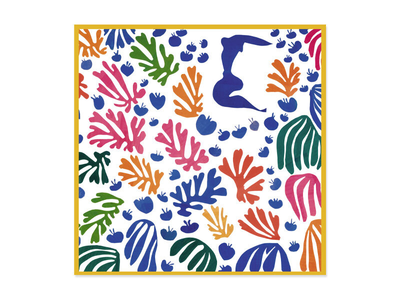 Schal, 68x68 cm, Henri Matisse, Der Papagei und die Meerjungfrau