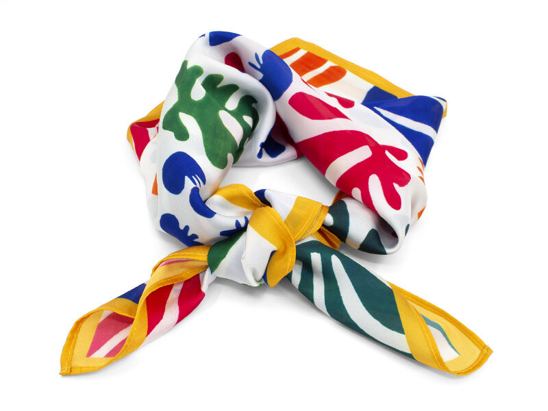 Scarf, 68x68 cm, Henri Matisse, The parrot and the mermaid