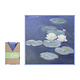 Sjaal , 68x68 cm, Claude Monet, Waterlelies in avondlicht