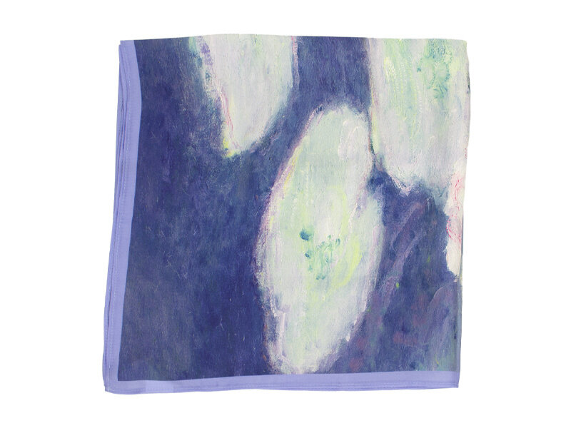 Schal, 68x68 cm, Claude Monet, Seerosen im Abendlicht