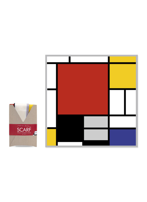 Schal, 68x68 cm, Piet Mondiraan