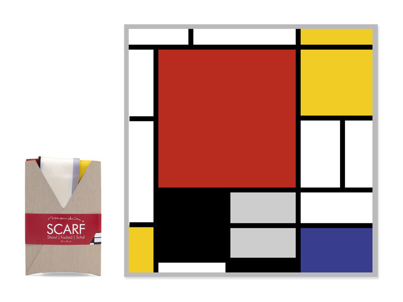 Schal, 68x68 cm,Piet Mondiran