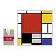 Sjaal , 68x68 cm, Piet Mondiraan