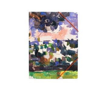 Paper file folder with elastic closure, Paul Cézanne, The Garden at Les Lauves