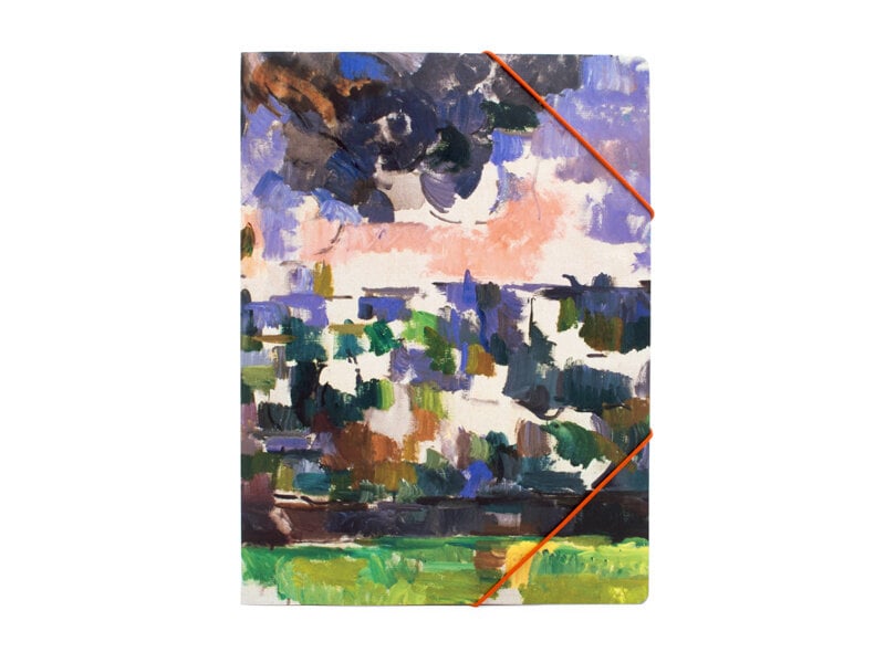 Portfolio with elastic closure A4 , Monet, Paul Cézanne, The Garden at Les Lauves