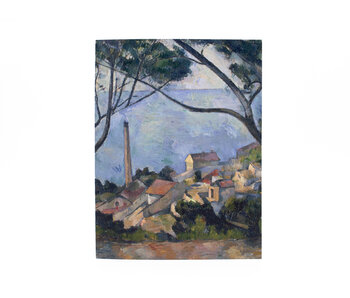 Artist Journal, Paul Cézanne , The sea at l'Estaque behind the trees