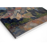 Softcover art sketchbook,Paul Cézanne , The sea at l'Estaque behind the trees