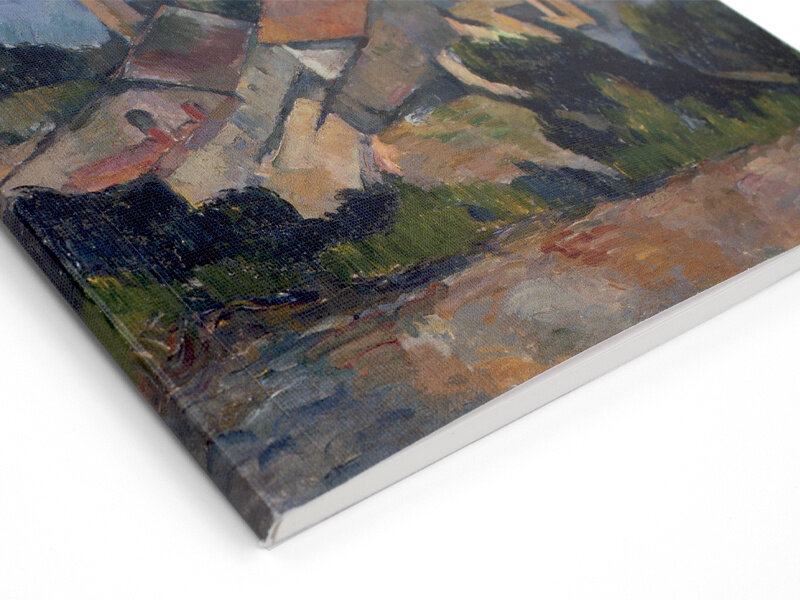 Softcover art sketchbook,Paul Cézanne , The sea at l'Estaque behind the trees