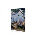 Softcover art sketchbook,Paul Cézanne , The sea at l'Estaque behind the trees