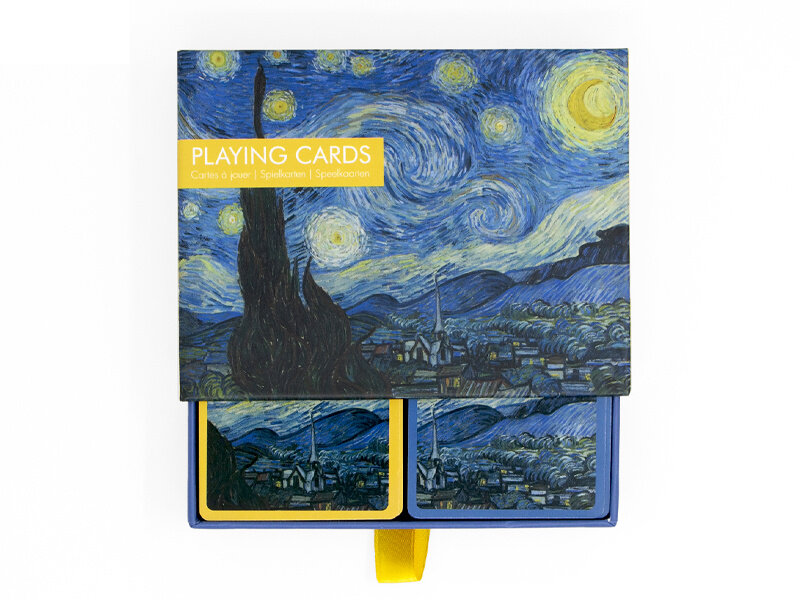 Lot de 2 jeux de cartes, La nuit étoillée, Vincent van Gogh