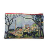 Trousse, Paul Cézanne , La mer à l'Estaque derrière les arbres