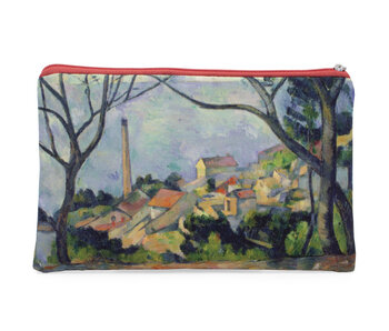 Beutel, Paul Cézanne , Das Meer bei Estaque hinter den Bäumen