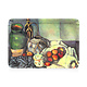 Bandeja de servicio mini, 21 x 14 cm, vCézanne, Naturaleza muerta con manzanas