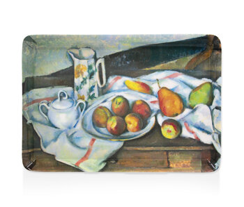 Dienblaadje mini , 21 x 14 cm, Cézanne, Stilleven met perziken en peren