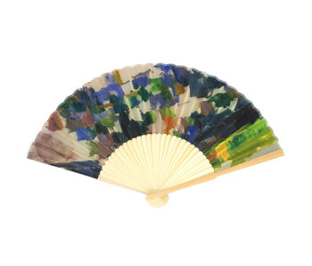 Hand Fan, Paul Cezanne, The Garden at Les Lauves