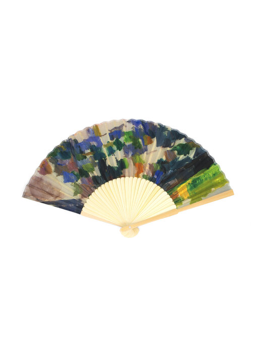 Hand Fan, Paul Cezanne, The Garden at Les Lauves