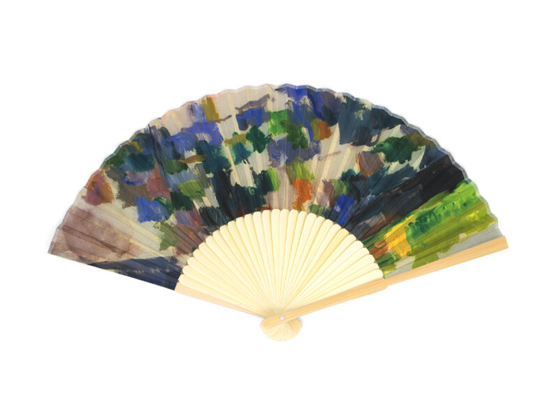 Fan, Paul Cezanne, The Garden at Les Lauves