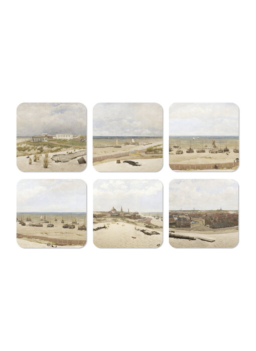 Posavasos, juego de 6, Panorama Mesdag, Scheveningen