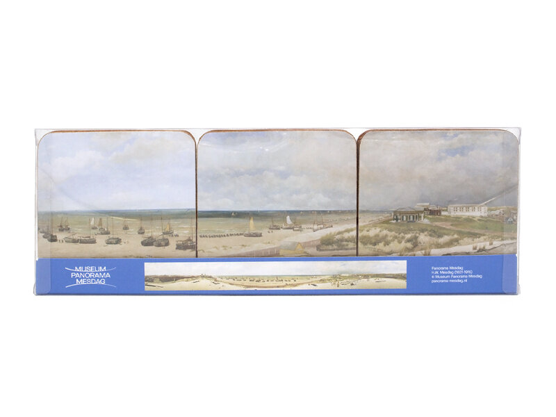 Untersetzer, 6er-Set, Panorama Mesdag, Scheveningen