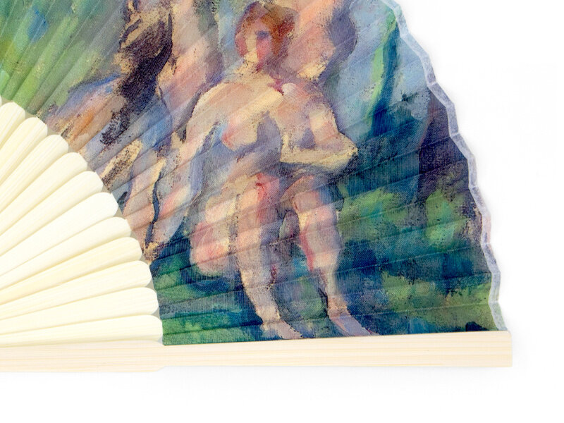 Fächer, Paul Cézanne, Die Badenden