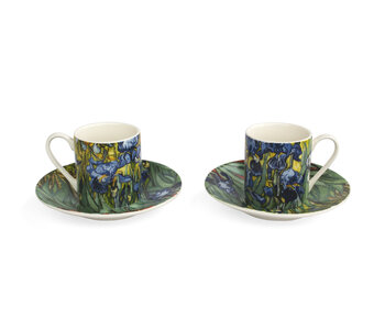 Service à expresso, Vincent van Gogh, Irises