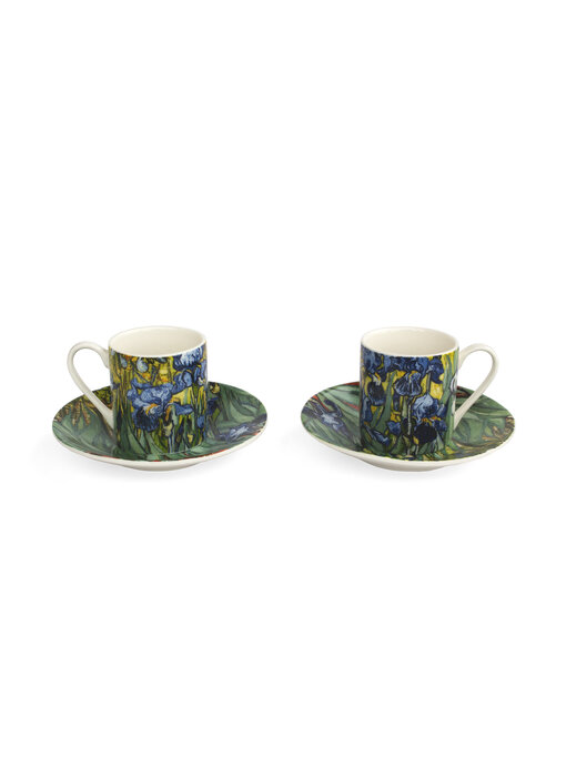 Espresso set, Vincent van Gogh, Irises