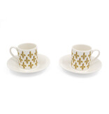 Espresso set, Fleur de Lys