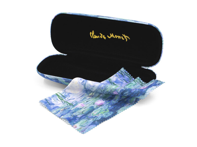 Étui à lunettes avec tissu pour lentilles, Nénuphars, Monet