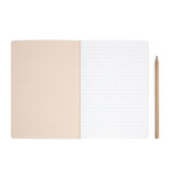 Cotton Sewn Notebook , Woman's Haori with White and Red Cranes