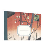 Carnet avec dos cousu en coton, Hiroshige, Le verger de pruniers à Kameido