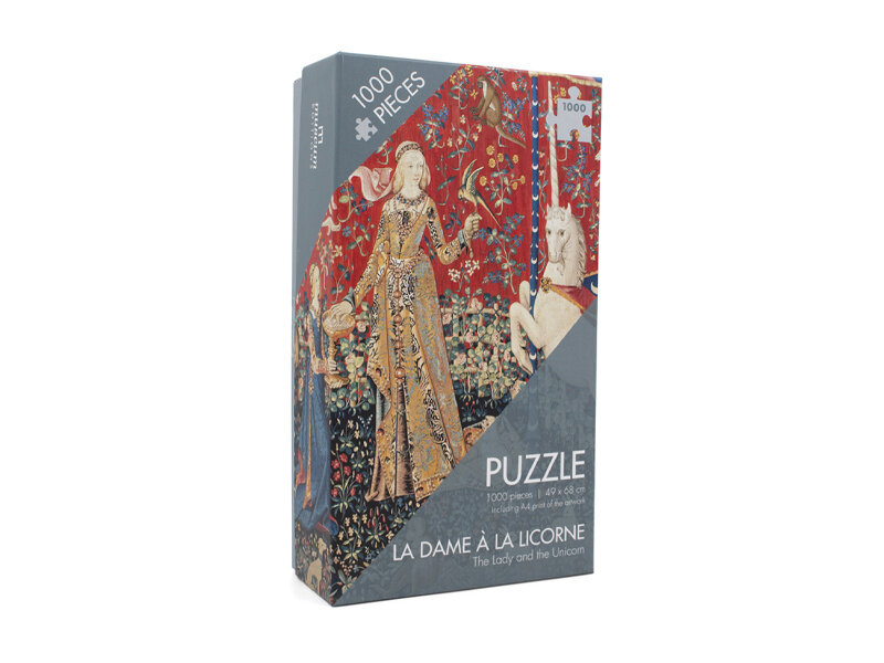 Puzzle, 1000 Teile, Wandteppich Die Dame und das Einhorn