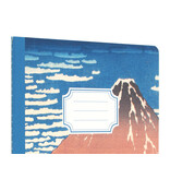 Katoen genaaid schrift, A5 , Hokusai, Fine Wind, Clear Morning