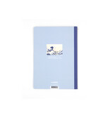 Carnet avec dos cousu en coton, A5, La Grande Vague, Hokusai